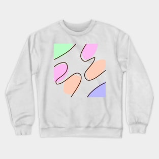 Colorful watercolor abstract texture art Crewneck Sweatshirt